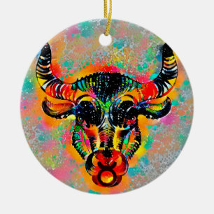 Taurus Tijuana Ceramic Ornament