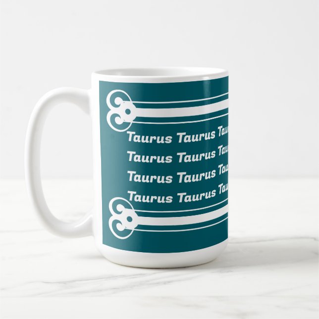 Taurus Vibes Coffee Mug (Left)