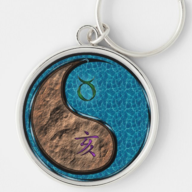 Taurus & Water Boar Key Ring (Front)