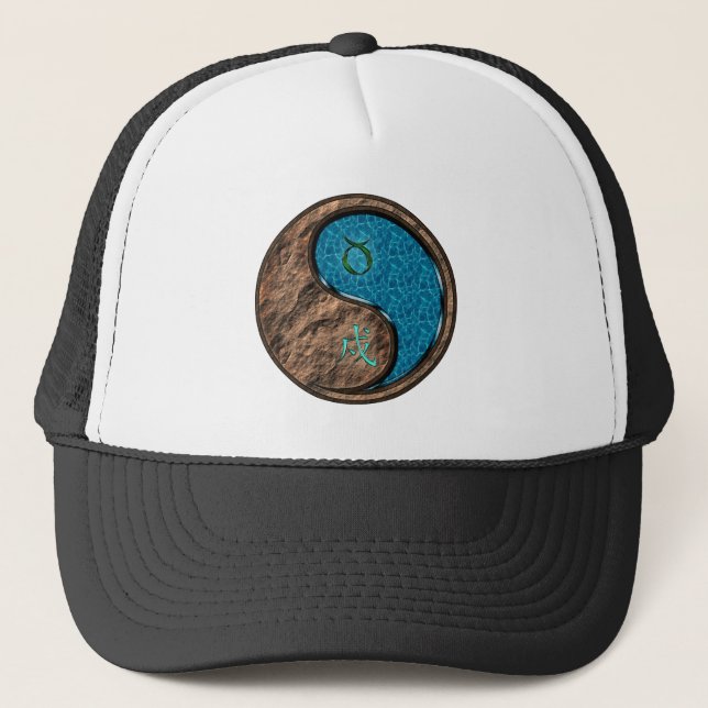 Taurus & Water Dog Trucker Hat (Front)