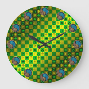 Taurus & Water Monkey Large Clock