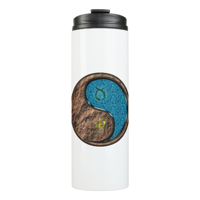 Taurus & Water Monkey Thermal Tumbler (Front)