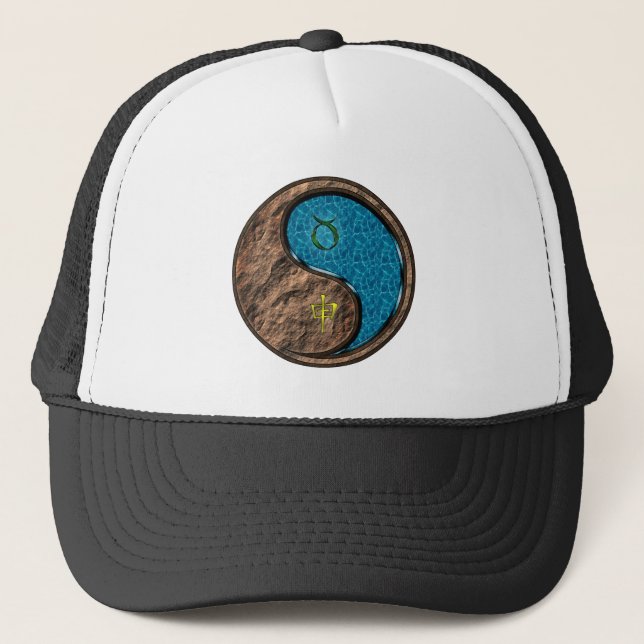Taurus & Water Monkey Trucker Hat (Front)