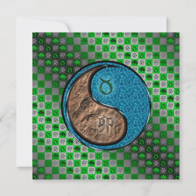 Taurus & Water Rabbit Card (Front)