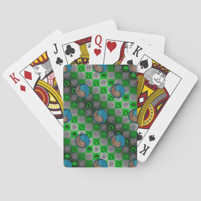 Taurus & Water Rabbit Playing Cards (Back)