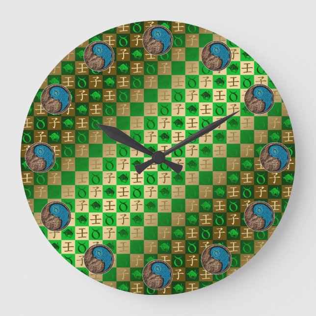 Taurus & Water Rat Large Clock (Front)