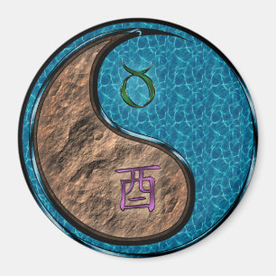 Taurus & Water Rooster Magnet