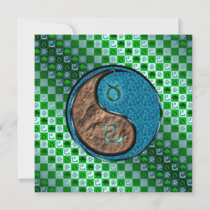 Taurus & Water Snake Card
