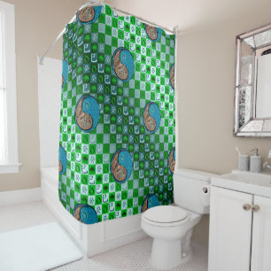 Taurus & Water Snake Shower Curtain