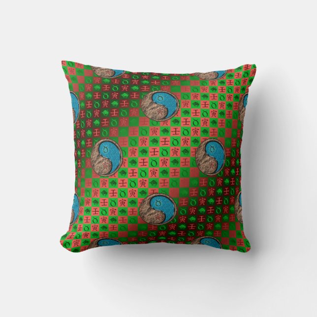Taurus & Water Tiger Cushion (Front)
