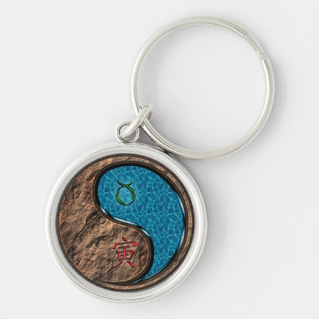 Taurus & Water Tiger Key Ring (Front)