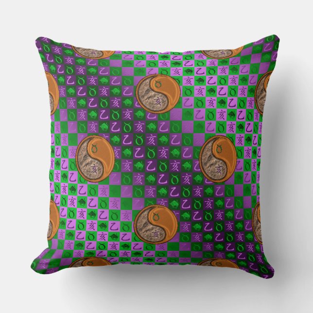 Taurus & Wood Boar Cushion (Front)