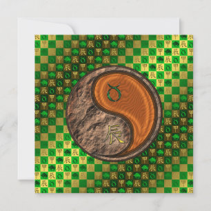 Taurus & Wood Dragon Card