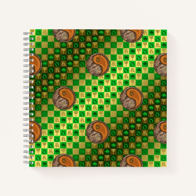 Taurus & Wood Dragon Notebook (Front)