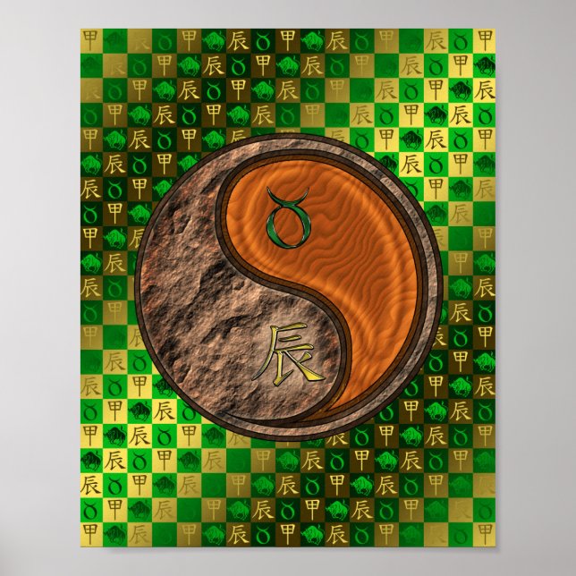 Taurus & Wood Dragon Poster (Front)