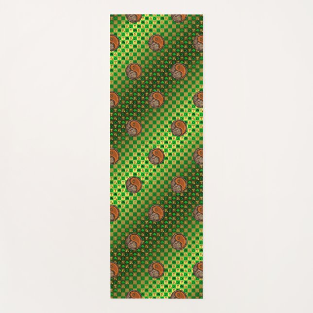 Taurus & Wood Dragon Yoga Mat (Front)