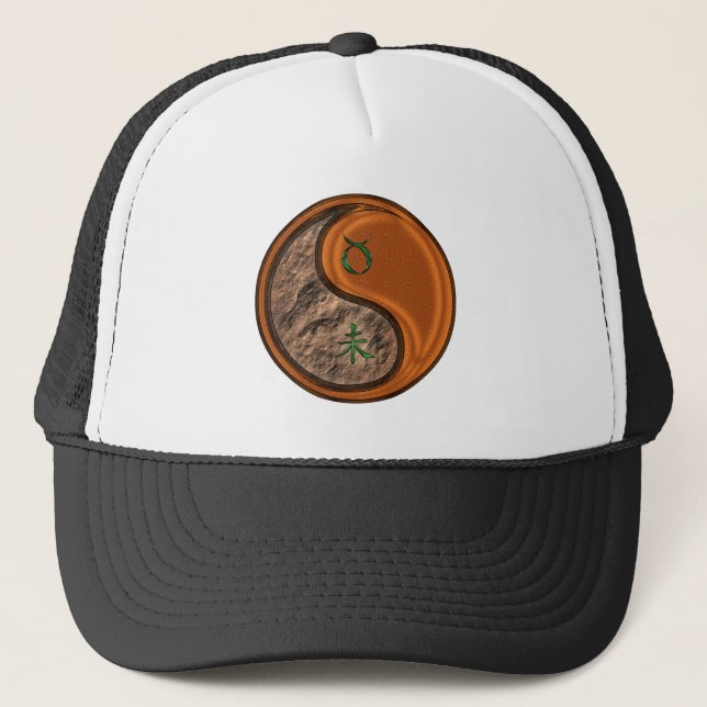 Taurus & Wood Goat Trucker Hat (Front)