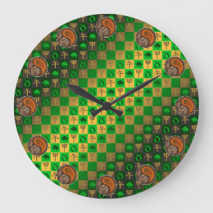 Taurus & Wood Horse Large Clock