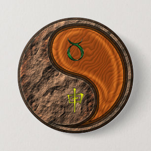 Taurus & Wood Monkey 7.5 Cm Round Badge