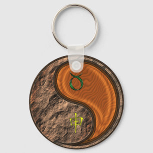 Taurus & Wood Monkey Key Ring