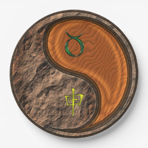 Taurus & Wood Monkey Paper Plate