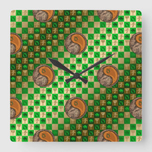 Taurus & Wood Rat Square Wall Clock