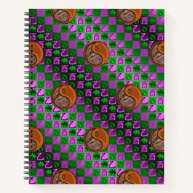 Taurus & Wood Rooster Notebook (Front)