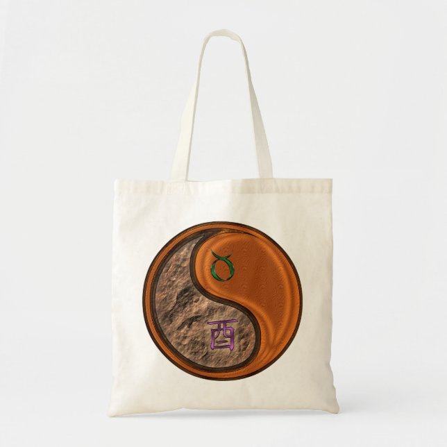 Taurus & Wood Rooster Tote Bag (Front)