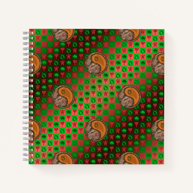 Taurus & Wood Tiger Notebook (Front)