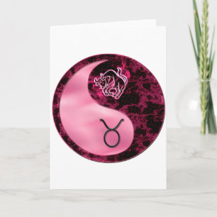 Taurus Yin Yand Card