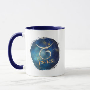 Taurus Zodiac Astrological Galaxy Birth Mug