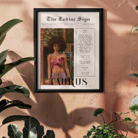 Taurus | Zodiac Astrology Photo Newspaper