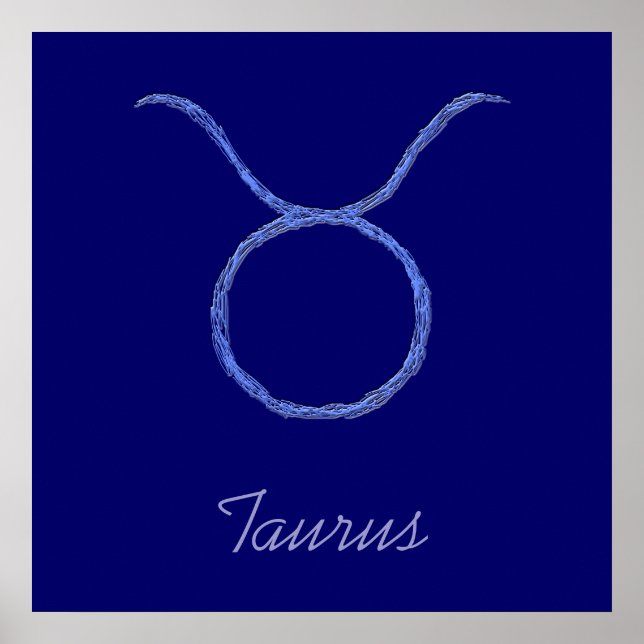 Taurus. Zodiac Astrology Signs. Poster (Front)
