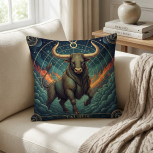 Taurus Zodiac Celestial Cushion