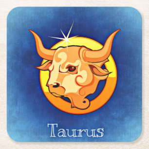 taurus zodiac coasters