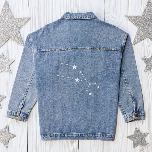 Taurus Zodiac Constellation Denim Jacket (Creator Uploaded)
