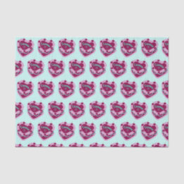 Taurus Zodiac Coquette Heart Birthday Cake Tissue Paper