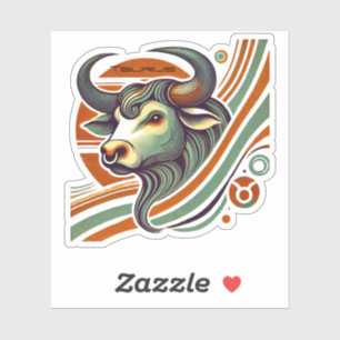 Taurus Zodiac Custom-Cut Vinyl Sticker