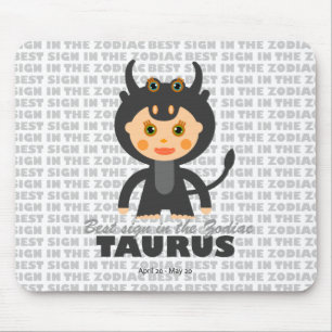 Taurus Zodiac for Kids Mouse Pad