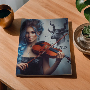 Taurus Zodiac Musician Violin Decoupage  Tissue Paper
