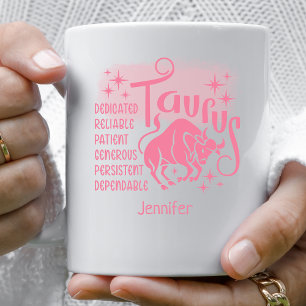 Taurus Zodiac Personalised Traits Horoscope   Coffee Mug