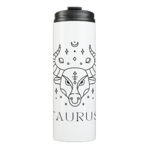 Taurus Zodiac Sign Astrology Thermal Tumbler