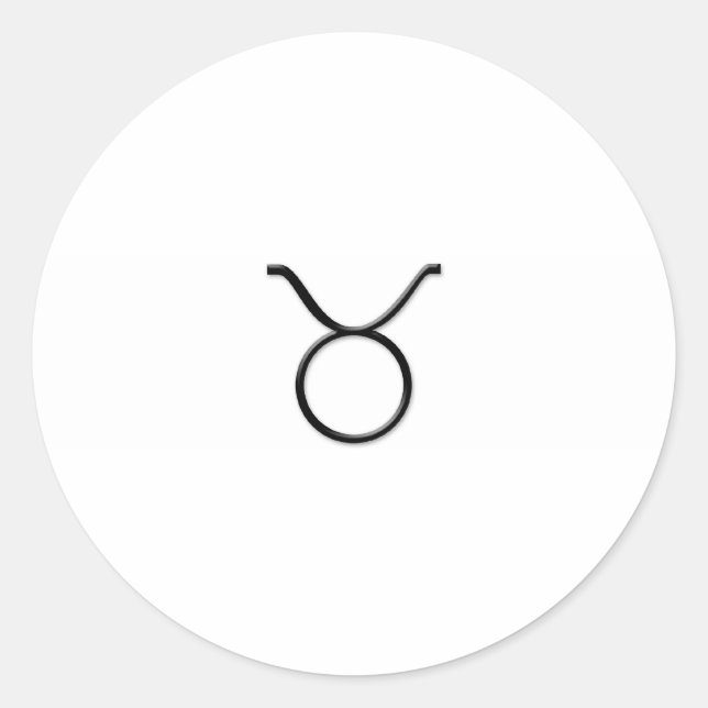 Taurus - Zodiac Sign Classic Round Sticker (Front)