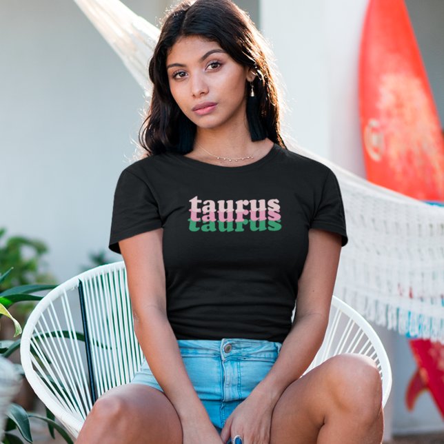 Taurus Zodiac Sign | Green Power Colour T-Shirt (Creator Uploaded)