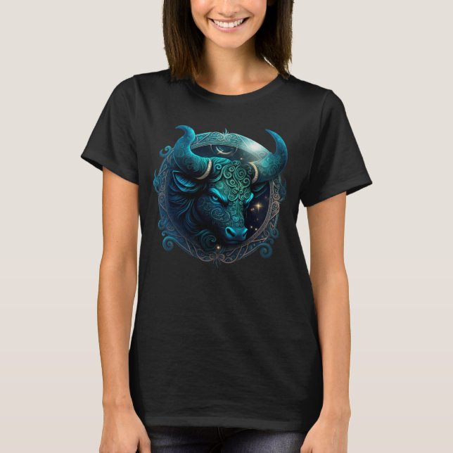 Taurus Zodiac Sign Horoscope Sign Taurus Astrologi T-Shirt (Front)