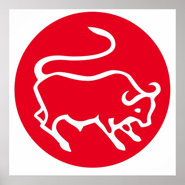 Taurus Zodiac Sign Modern Minimalist Plain Elegant (Front)