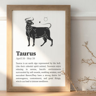 Taurus Zodiac Sign poster