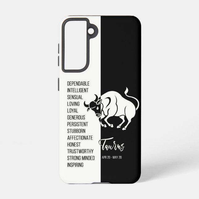 Taurus Zodiac Sign Samsung Galaxy S21 Case (Back)
