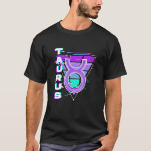 Taurus Zodiac Sign Vaporwave Aesthetics 80s 90s Me T-Shirt