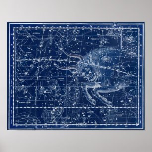 Taurus Zodiac Sign Vintage Illustration